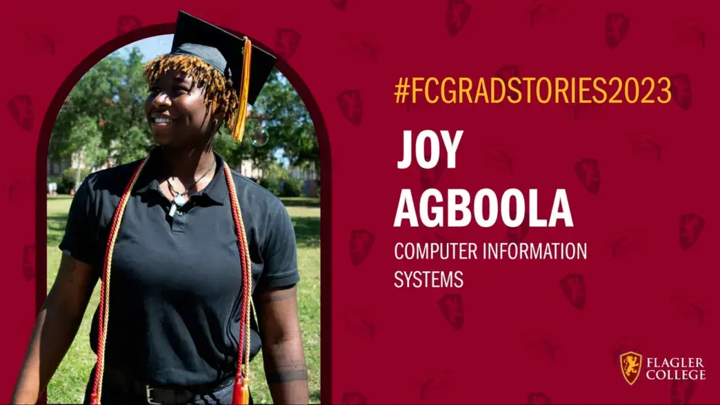 Flagler College graduate Joy Agboola