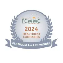 2024 Healthiest Companies Platinum Seal Graphic