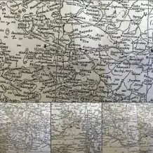 A map showing a forced march of Ottoman Greeks