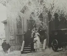 An Ottoman Greek couple getting married in the early 1900s