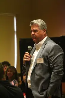 Student Professional Development Roundtable - Joe Grass Standing and Talking