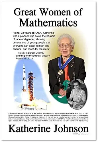 Photo of Katherine Johnson wearing the Presidential Medal of Freedom