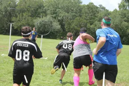 Quidditch action shot