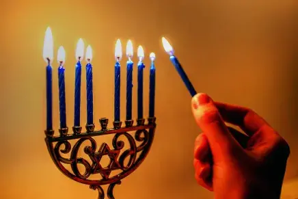 Menorah stock image