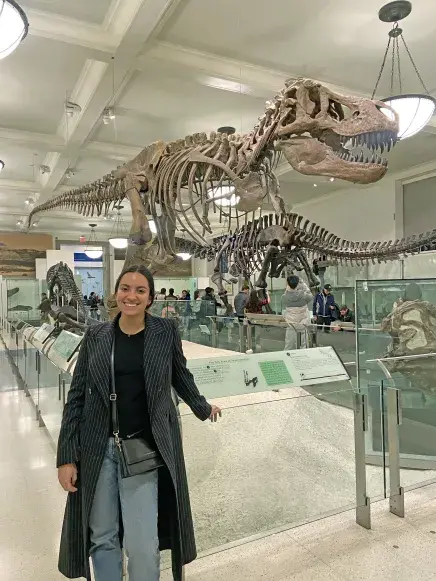 Fernanda at museum in NYC