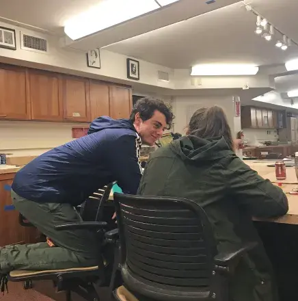 Logan flirting with Lisa