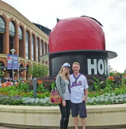 Ryan and girlfriend at Mets game