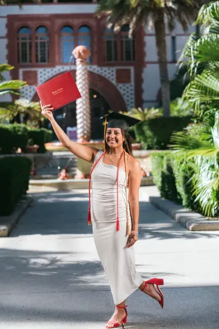 Destinee Lagunas in Courtyard