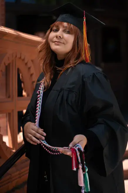 Abby Wahl with cords