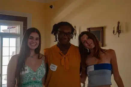 Students at Saint to Saint Mentorship program kickoff