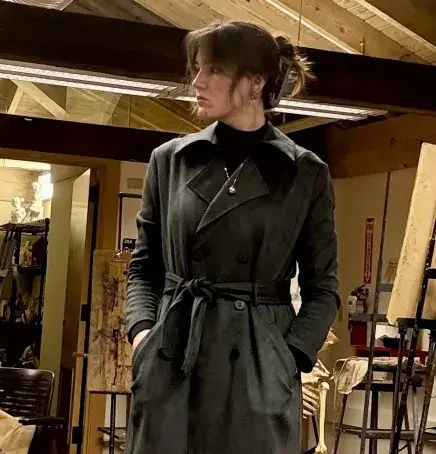 Side profile shot of Resident Advisor Morgan Riordan