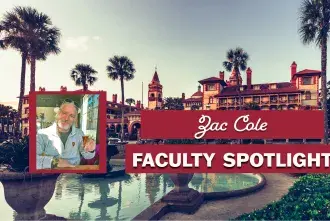 Zac Cole Faculty Spotlight Graphic