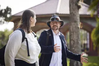 Doug Keaton & student