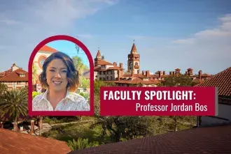 Jordan Bos faculty spotlight graphic