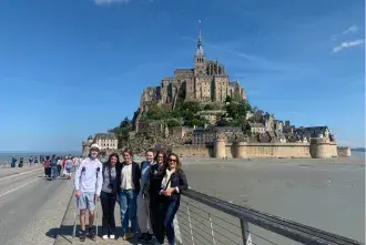A group of Flagler College students.