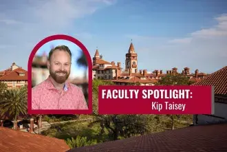 Kip Taisey Faculty Spotlight graphic