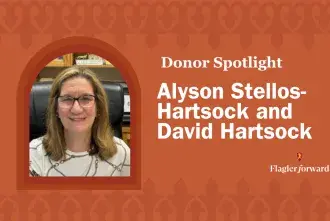 Flagler Forward Gift Announcement Alyson Stellos-Hartsock