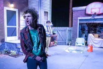 A Flagler student in a play.