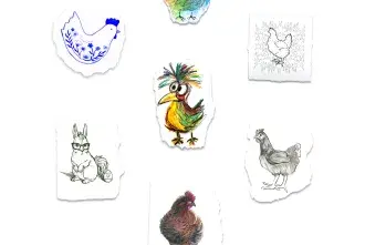 BA Portfolio Class Poster Image with Chickens