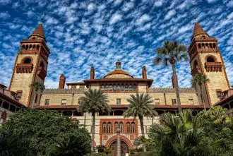 A nice shot of the ponce on a partly cloudy day
