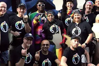 Group shot of Pink Nail Society members