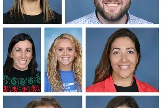 Collage of faces of award-winning St. Johns County Teachers