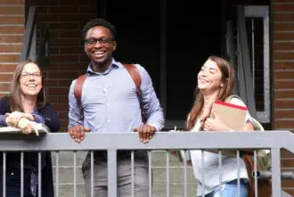 Students waiting for class