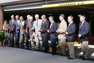 Parking garage opening