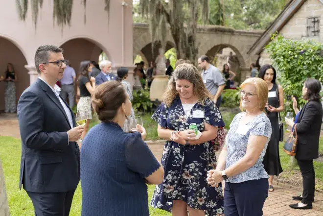 Educators often come to Flagler College to learn more about K-12 classical education.