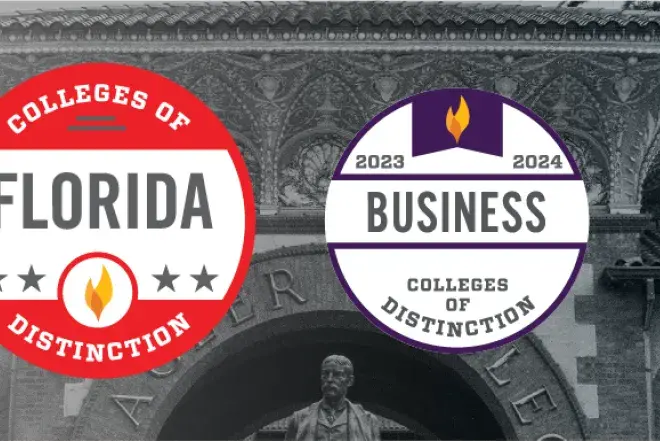 Logos for the 2023-2024 Colleges of Distinction