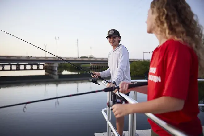 Students Fishing