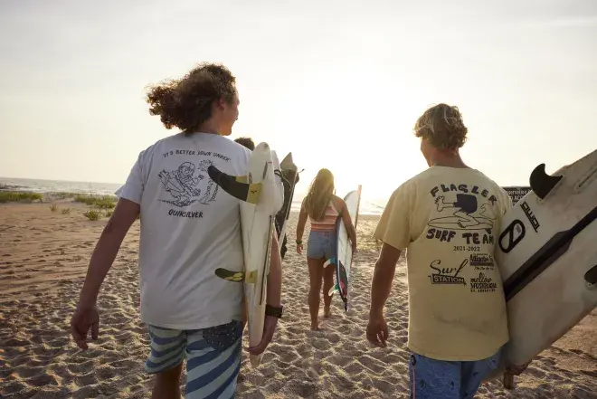 Flagler Students at the Beach