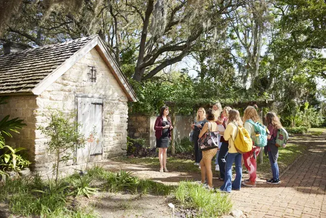 Group of students at the St. Augustine Historical Society