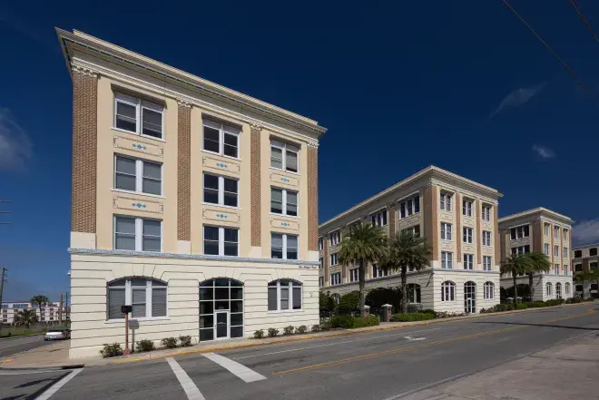 Flagler College parking services buildings.