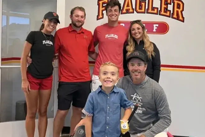 Image of Flagler Athletics team at Team IMPACT Event