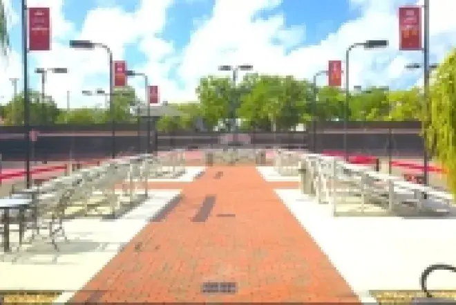 Photo of tennis court