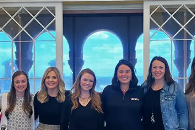 Group photo of Women in Sport panel members