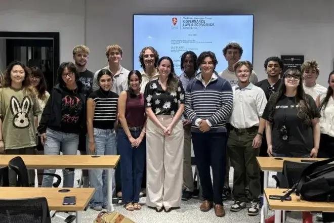 Business Week students group photo