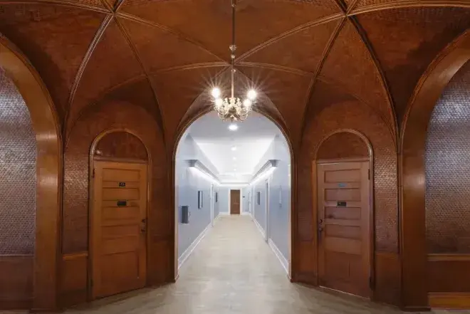 Photo of renovated Ponce hallway