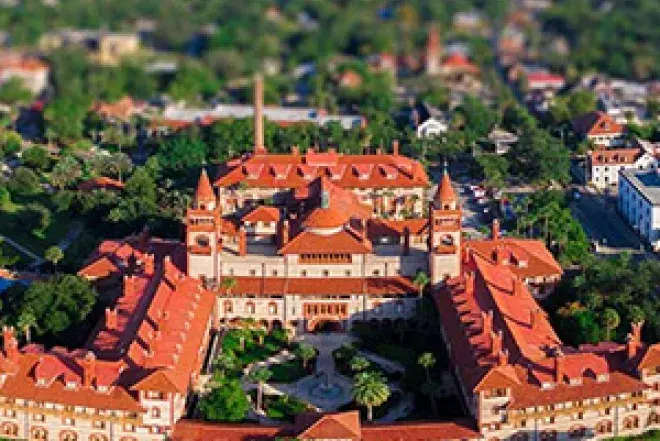 Aerial photo of Ponce Hall