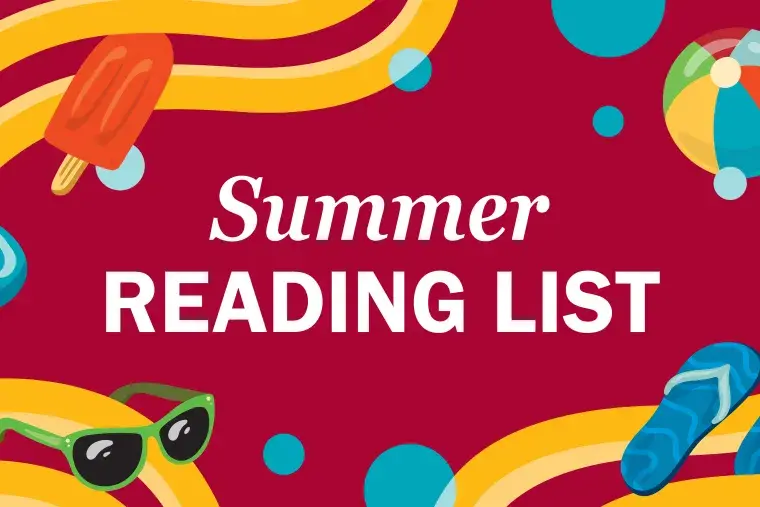 Summer reading list graphic