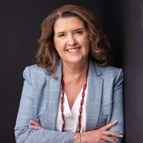 Leigh McFarland is shown.