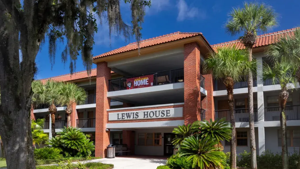 Flagler College's Lewis House residence hall is shown.