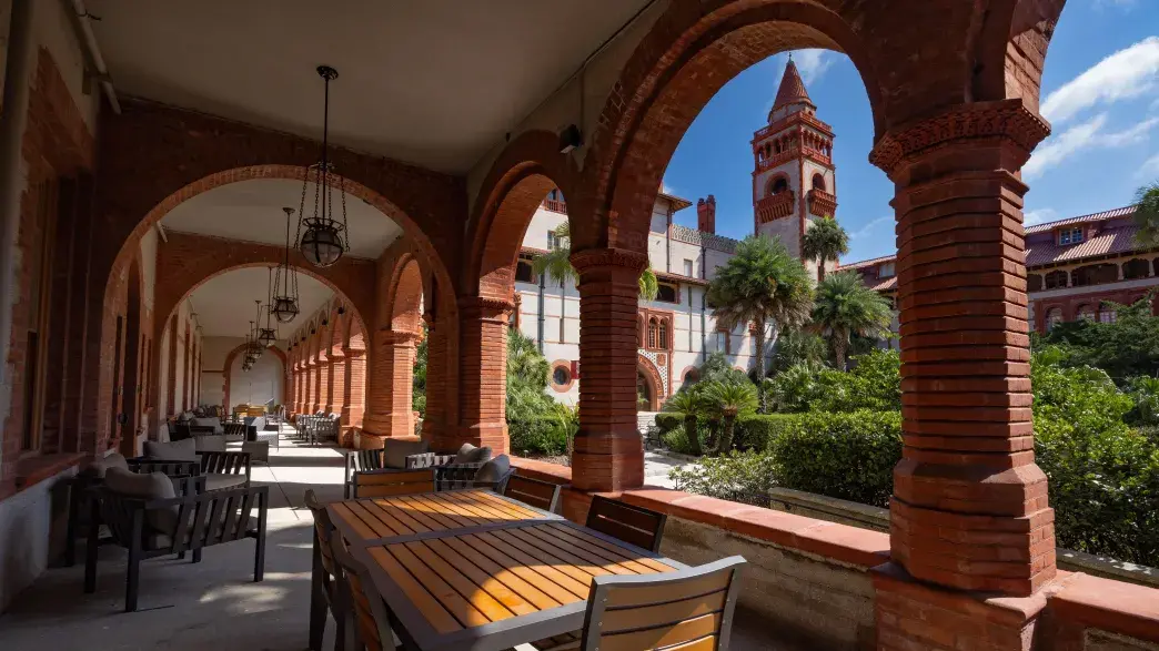 Flagler College's Ponce Hall is shown.
