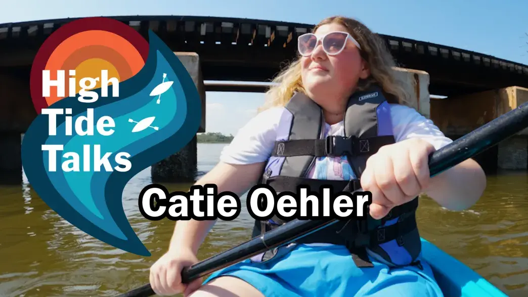 A sorority president in a kayak.