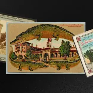 Assorted old post cards from St. Augustine, Florida