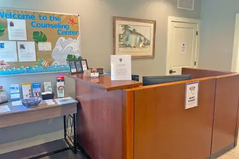 Counseling Center reception desk