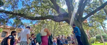 A Life Well Lived Class outside on the West Lawn