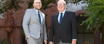 Professor Steve Voguit and Jacob Harding