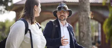 Doug Keaton & student